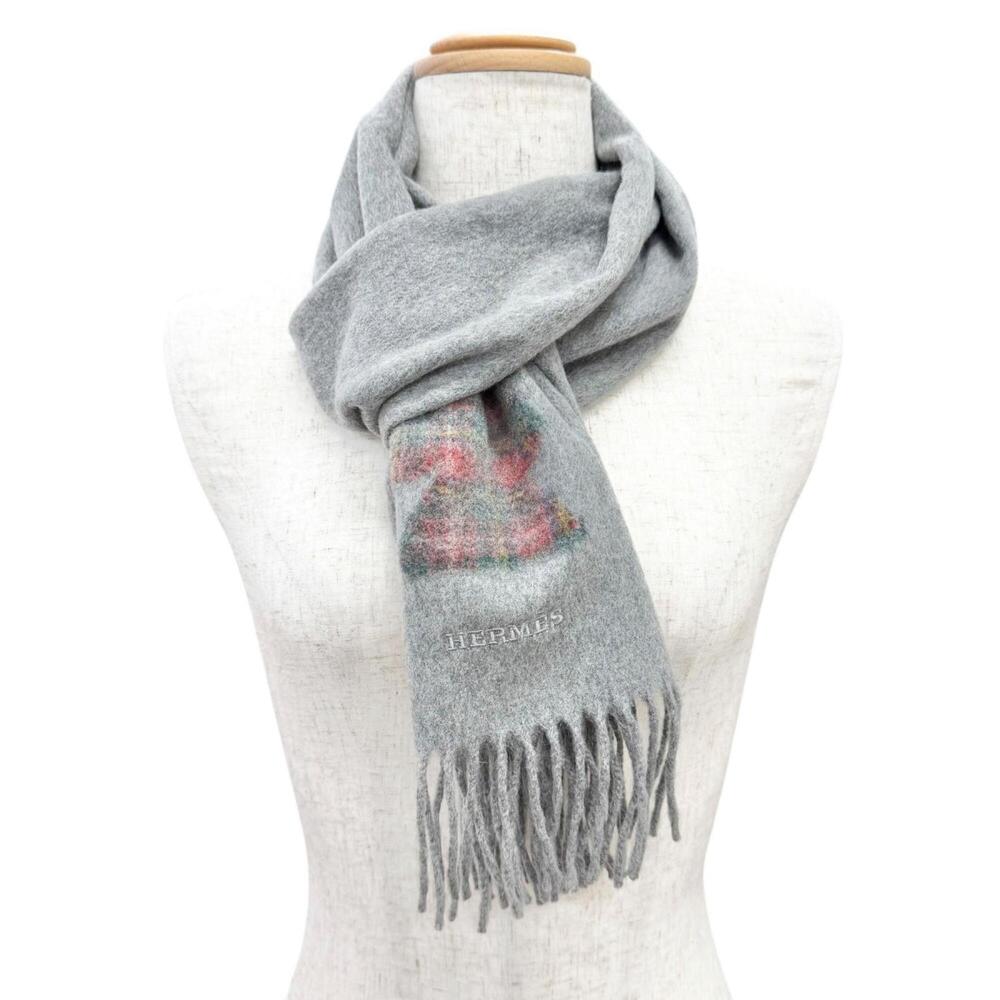 HERMES Gray Scarf - Picture 3 of 9